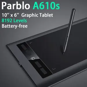 Parblo A610 S Drawing pen tablet parblo A610s bonus softcase dan glove