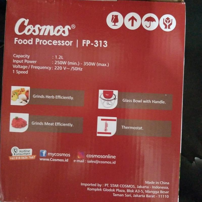 COSMOS : FOOD PROCESSOR / PELUMAT COSMOS FP 313 4 BLADE CHOPPER