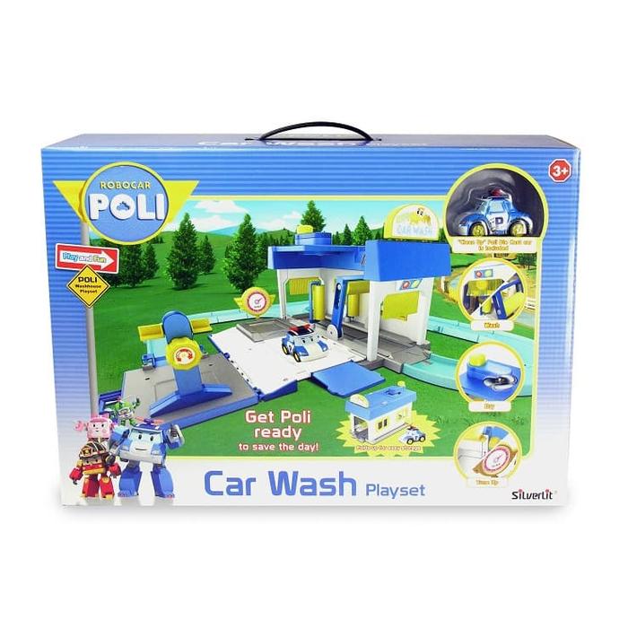 Gambar MAINAN ROBOCARPOLI 83159 CAR WASH PLAYSET dari Jiwoo Toys Kota Tangerang Tokopedia