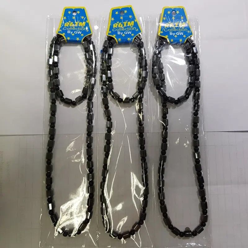 Kalung Set Gelang Batu Black Jade Kesehatan Kombinasi Grosir 2