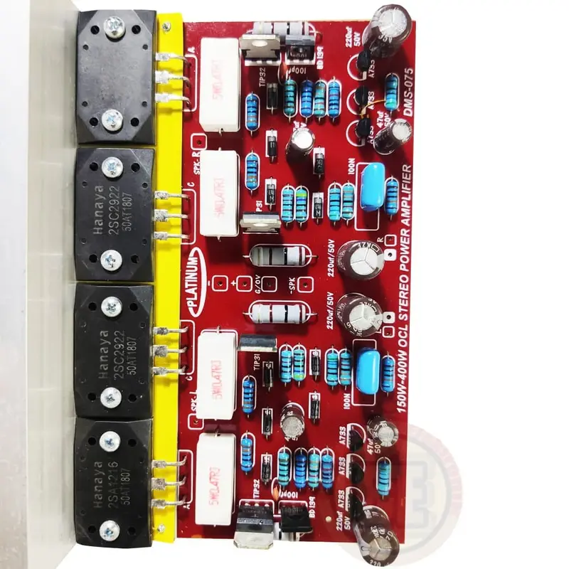 KIT Power Amplifier OCL Stereo 150-400 Watt TR Sanken Platinum DMS-075 1