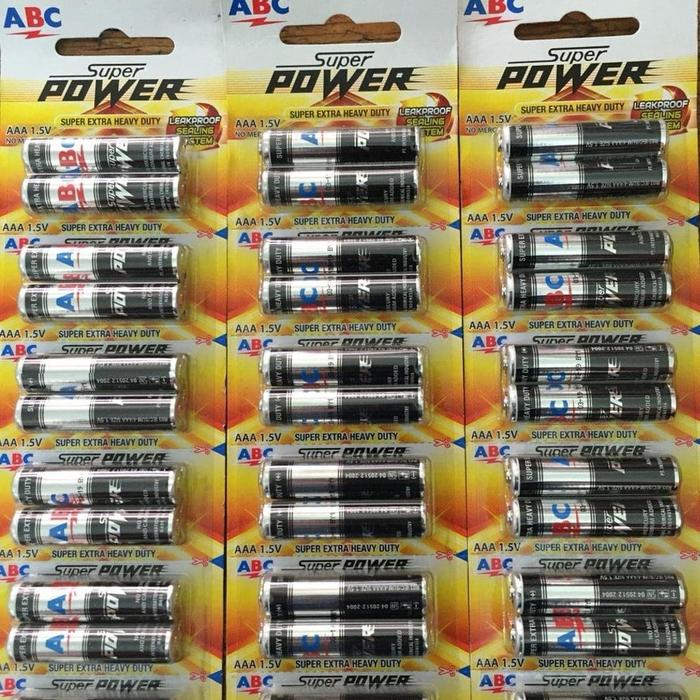 Promo Baterai ABC Power AAA R03 1 butir - Jakarta Utara - Battery Mart ...