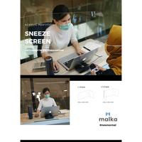 Gambar Partisi Akrilik Sneeze Screen - U-Shape dari office by FIRM Kab. Bekasi 2 Tokopedia