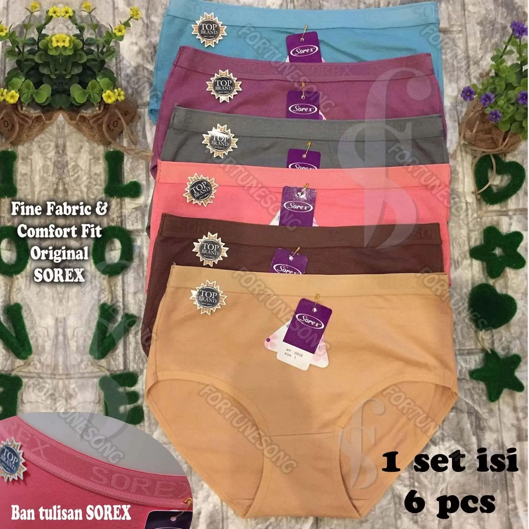 Celana Dalam Wanita Sorex Original tipe 0839 Ban lebar Katun Halus
