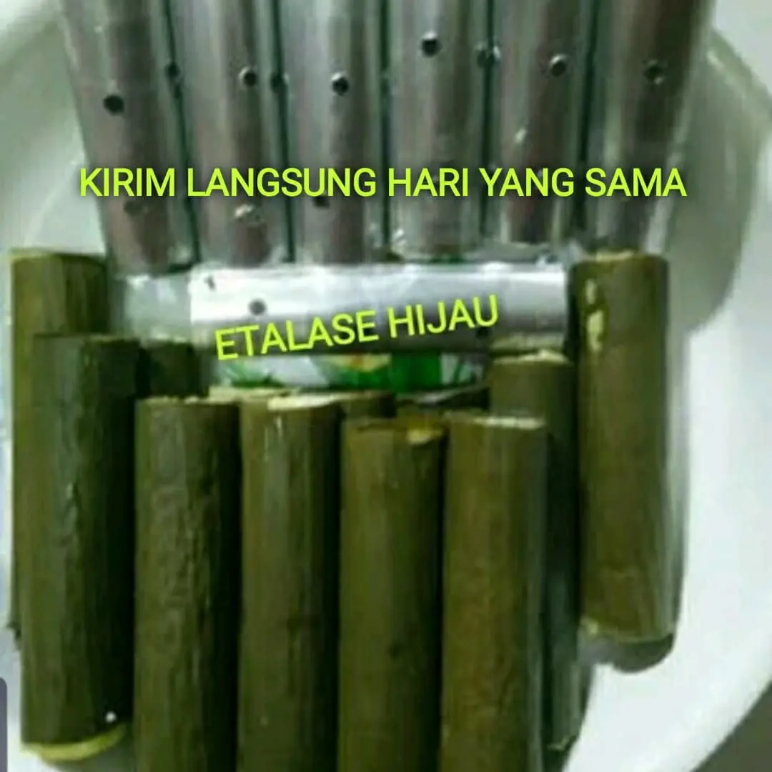 Cetakan Lontong Stainless Steel Alumunium 1 Lusin 12 pcs 4 x 15 cm