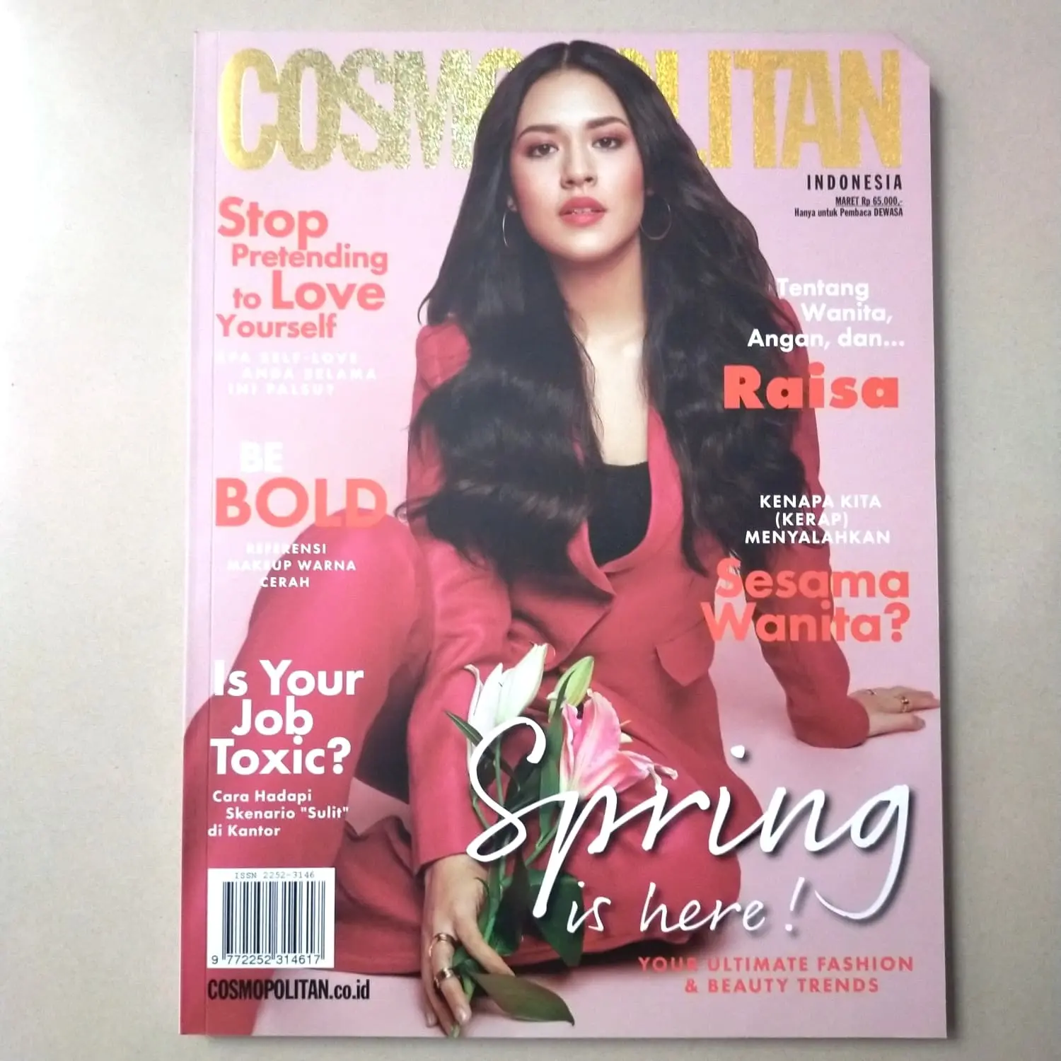 Majalah Cosmopolitan Indonesia Maret 2020 - Cover Raisa
