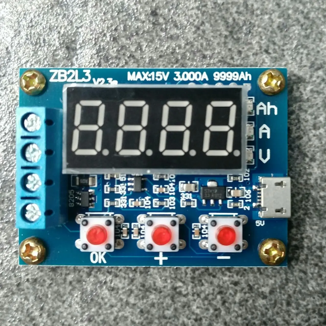 Zhiyu ZB2L3 Battery Tester Capacity Modul Alat Discharge Baterai