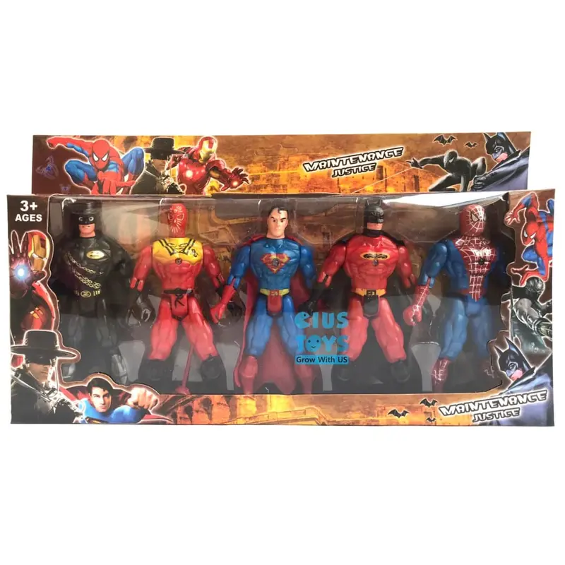 ROBOT SUPER HERO ISI 5 PCS 283-5E - MAINAN ROBOT ANAK 0
