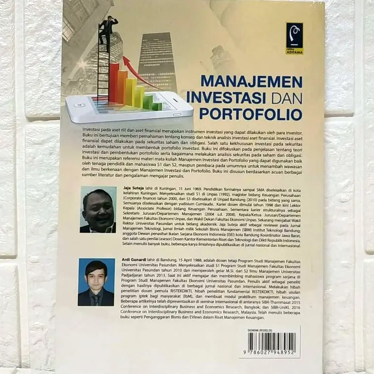 Buku MANAJEMEN INVESTASI DAN PORTOFOLIO Dr. H. Jaja Suteja, S.E., M. 1