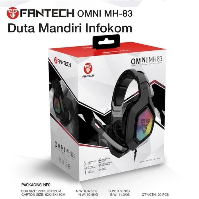Gambar Fantech MH83 Omni RGB - Gaming Headset - Hitam dari Duta Mandiri Infokom Kota Administrasi Jakarta Pusat Tokopedia