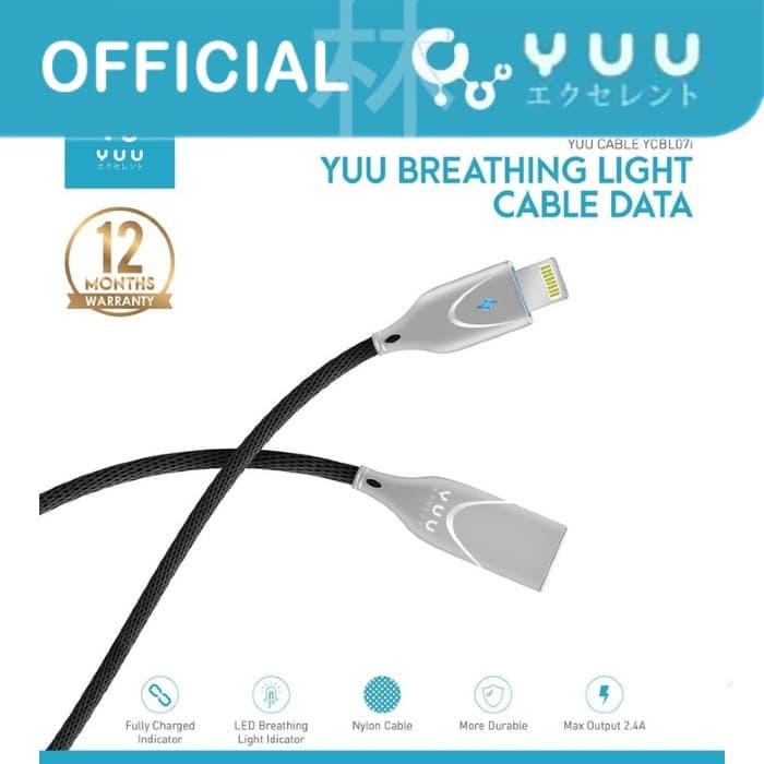 Gambar Yuu YCBM07i Data Cable Lightning LED Breathing Light Indicator dari Liem Group Kota Administrasi Jakarta Barat Tokopedia