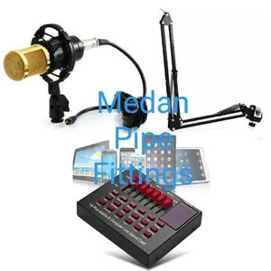 paket rekaman soundcard v8 plus mic bm 800 arm stand microphone bm800
