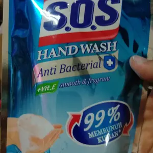 SOS hand wash anti bacterial refill 185 ml