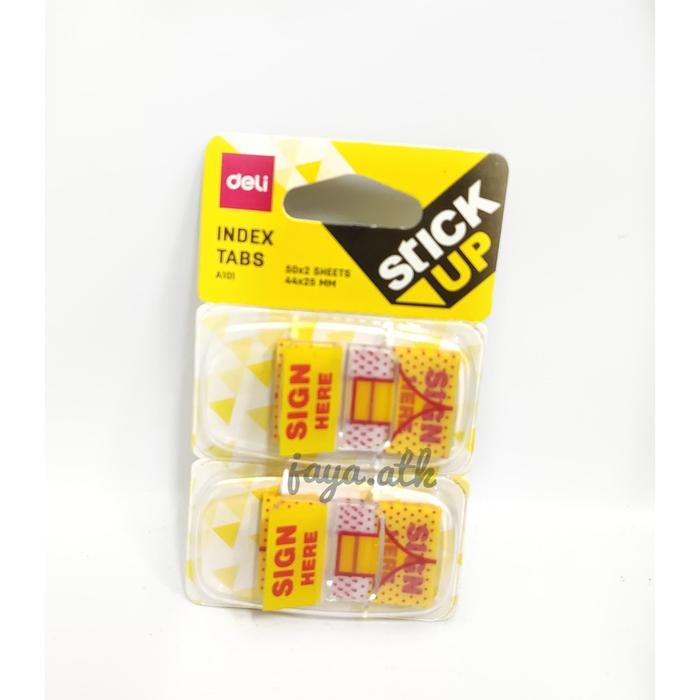 Jual STICKY NOTES SIGN HERE STICK NOTES PENANDA TANDA TANGAN EA101 DELI ...