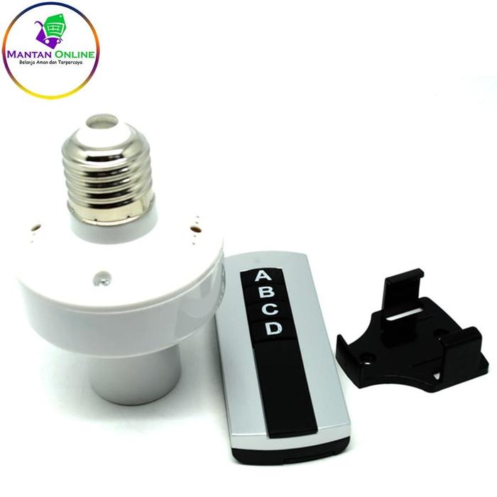 Jual Fitting lampu remote kontrol/Socket Bohlam E27 remot control ...