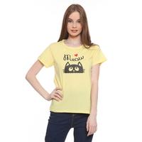 Gambar Habitat Girl - Meouw T-Shirt Yellow - Kaos Katun Kuning Sablon Rubber - Hijau dari Mal Golden Truly Store Kota Administrasi Jakarta Utara 1 Tokopedia