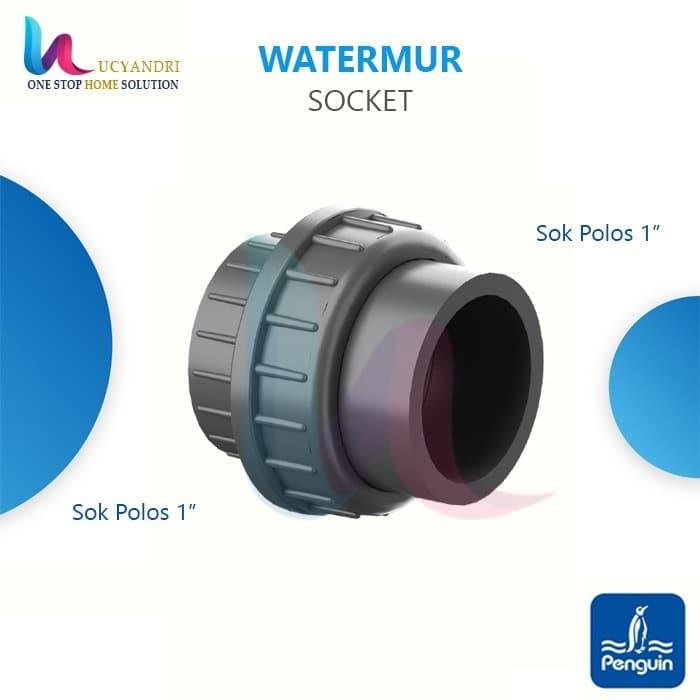 Gambar Union Adaptor Socket Penguin 1 Inch Watermur sok pipa dari Lucyandri Official Kab. Tangerang Tokopedia