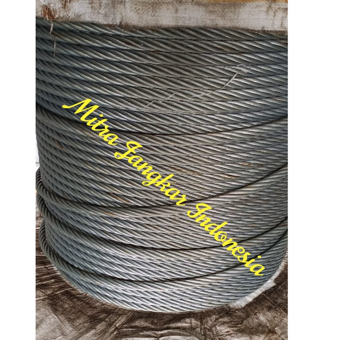 Jual Kawat Baja/Wire Rope/Kawat Seling Dia.25mm (6x29) IWRC Galvanized ...