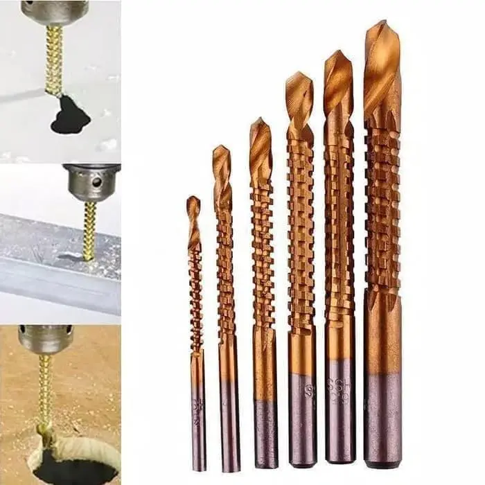 Mata Bor Gergaji/HSS Drill Saw Titanium Coated High Quality 6 pcs