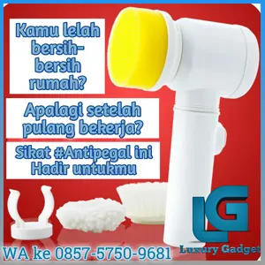 SIKAT ELEKTRIK KAMAR MANDI DAPUR RUANG MAKAN BEBAS PEGAL 5 IN 1 PUTIH