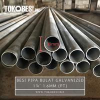 Gambar Besi Pipa Bulat Galvanized 1¼" 1.60mm (pt) dari Teguh tokobesi Kota Bandung 1 Tokopedia