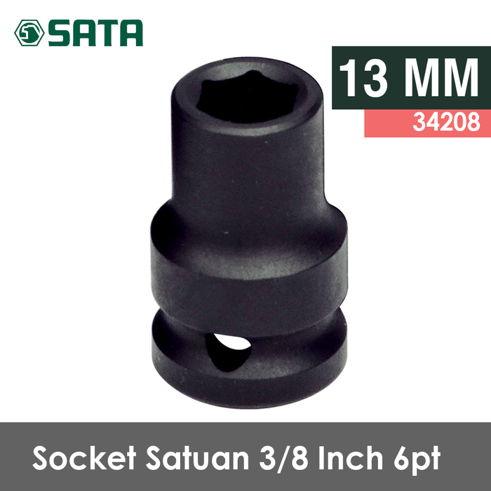 Gambar SOCKET 3/8 INCH 13 MM 34208 SATA TOOLS dari SATA OS Kota Administrasi Jakarta Utara Tokopedia
