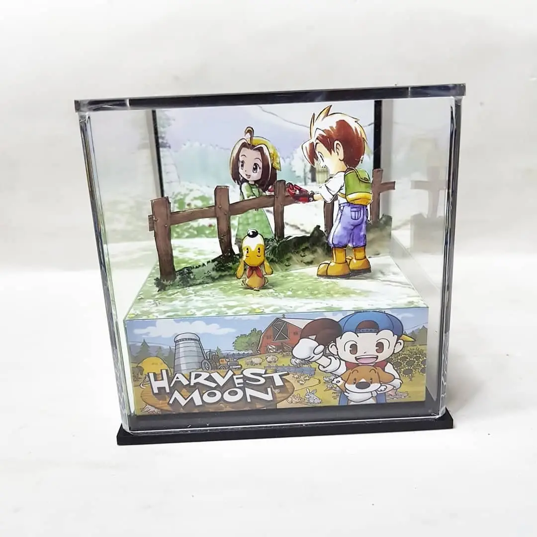 diorama 3d cube game harvest moon harvestmoon with sound gameboy