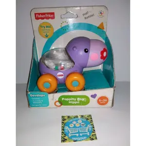 Mainan Anak Fisher Price Poppity Pop Hippo Original