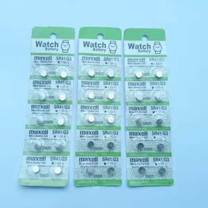1 Lembar BATERAI LR41 AG3 MAXELL BATRE BATREI BUTTON CELL LR-41 LR 41