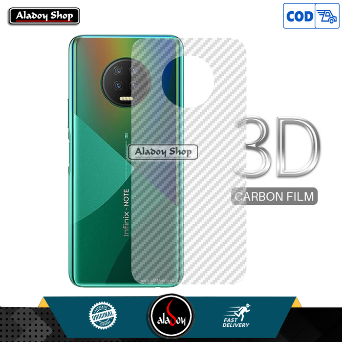 Gambar Garskin Carbon For Infinix Note 7 Premium Back Screen Protector dari Agora.official Kota Administrasi Jakarta Barat Tokopedia
