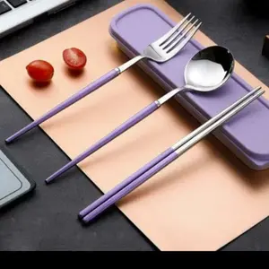 sendok sumpit korea warna ungu