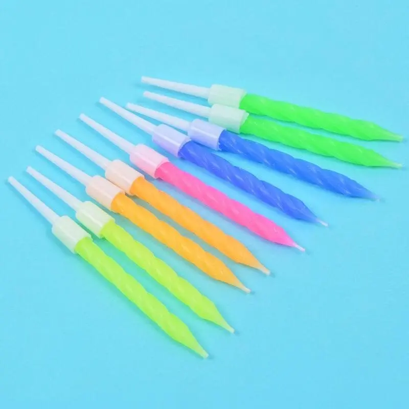 Lilin ulang tahun ulir isi 10pcs 4