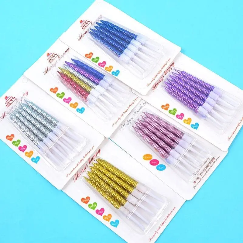 Lilin ulang tahun ulir isi 10pcs 3