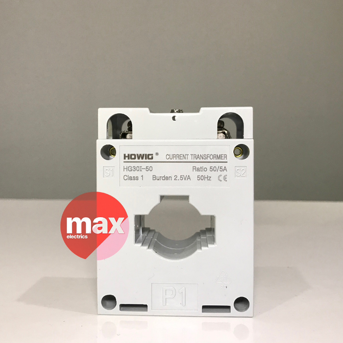 Jual CT HOWIG - HG30i-50, 50/5A, Class 1, 2.5VA (Current Transformer ...