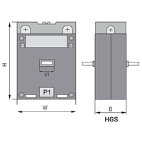 Jual CT HOWIG - HGS-20, 20/5A, Class 0.5, 2.5VA (Current Transformer ...