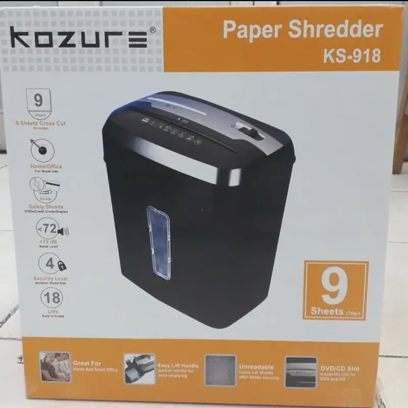 KOZURE KS918 Cross Cut - Paper Shredder / Mesin Penghancur Kertas 0