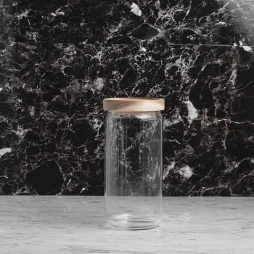 Gambar Glass Food Jar with Wooden Lid 1000ml (F11) dari Brewsuniq Store Kota Medan Tokopedia