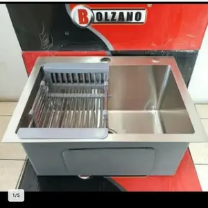 paket komplit set kitchen zink bolzano 4050 cannes / bak cuci piring