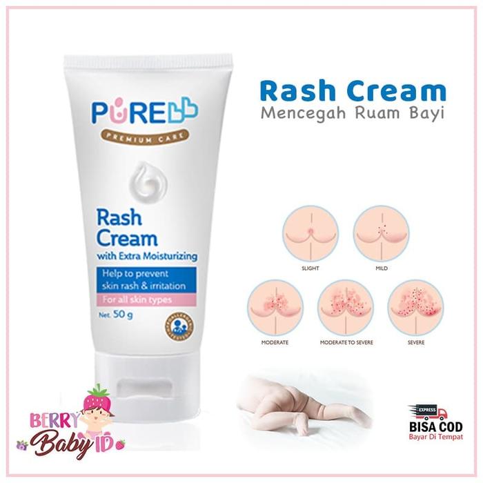 Gambar PureBB Rash Cream Bayi Ruam Susu Popok Iritasi ASI Keringat Pure BB dari Berry Baby Kota Bandung Tokopedia