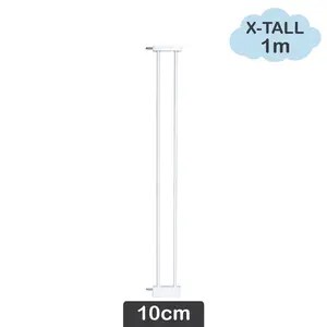 SKIDA EXT10H X-Tall Extension 10cm [White, Tinggi 1m] Sambungan Ekstensi Pagar Pengaman Anak Bayi Safety Gate Tipe XY009H