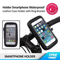 Gambar Holder Hp Sepeda Skuter Leather Anti Air Waterproof 360° + Bracket dari CyanMart Kota Administrasi Jakarta Barat 1 Tokopedia