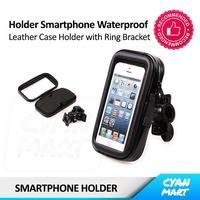 Gambar Holder Hp Sepeda Skuter Leather Anti Air Waterproof 360° + Bracket dari CyanMart Kota Administrasi Jakarta Barat 2 Tokopedia