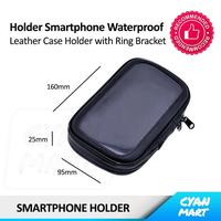 Gambar Holder Hp Sepeda Skuter Leather Anti Air Waterproof 360° + Bracket dari CyanMart Kota Administrasi Jakarta Barat 4 Tokopedia