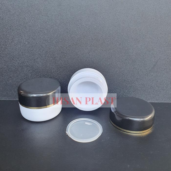 Gambar POT CREAM 12,5 GRAM HITAM/PUTIH dari Ihsan Plast Kab. Malang Tokopedia