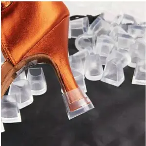 Pelindung sepatu hak tinggi wanita transparan tapal kuda