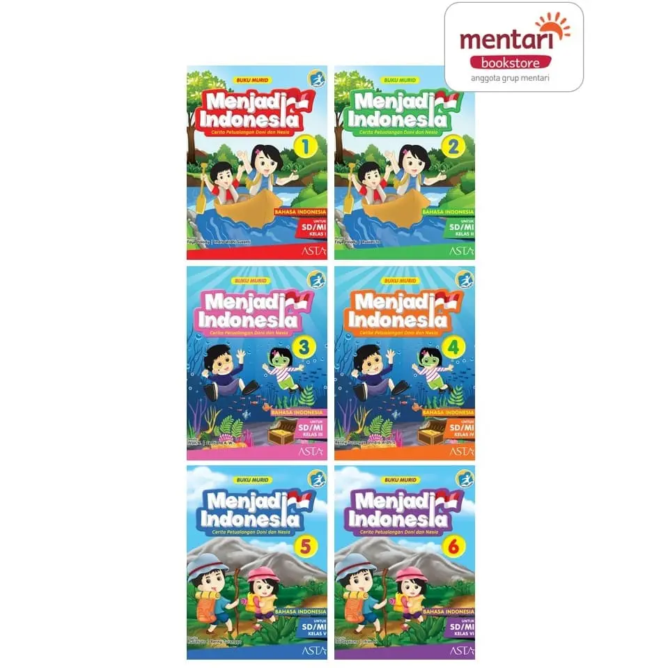Menjadi Indonesia Buku Murid | Buku Pelajaran Bahasa Indonesia SD
