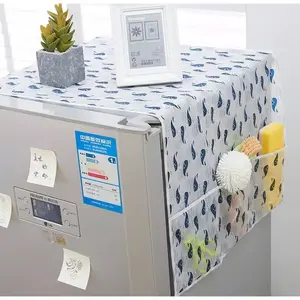 Cover Penutup Kulkas Taplak Sarung Kulkas Anti Air Kantong Storag paus