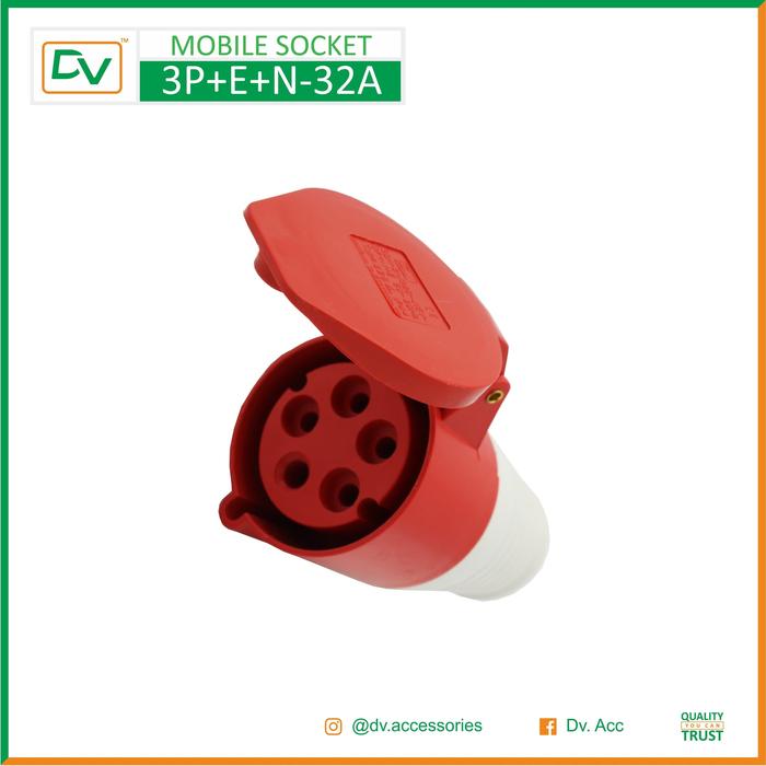 Gambar MOBILE SOCKET 3P+E+N 32A / 5PIN 32A / DMS-3P+E+N-32A dari DV.Switchboard Kota Semarang Tokopedia