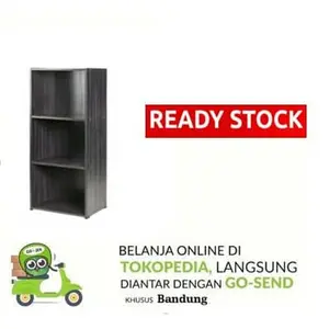 Rak Serbaguna / Rak Buku / Rak Baju / Rak Kaset 3 Susun Berkualitas