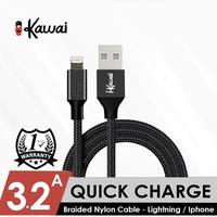 Gambar iKawai Braided Nylon Kabel Data Fast charging microusb typeC IKKNC100B - MicroUSB, 30cm dari Ikawai Official Store Jakarta Pusat 2 Tokopedia
